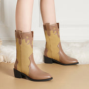 Elysian West - Black White Cowboy Boots