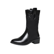 Elysian West - Black White Cowboy Boots